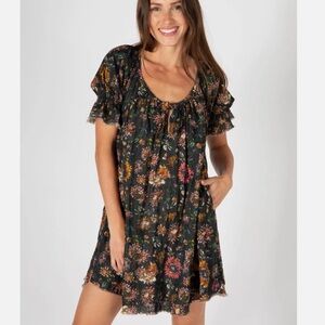 NWOT Natural Life Sienna Cotton Gauze Mini Dress